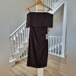 Elegant Black Off Shoulder/ Strapless Dress